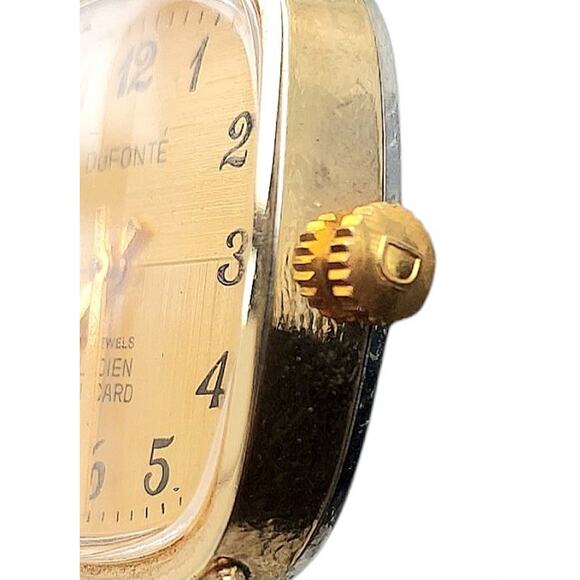 Vintage Dufonte Lucien Piccard Watch 17 Jewels Wind Up Mechanical With Mesh Band - Picture 4 of 9